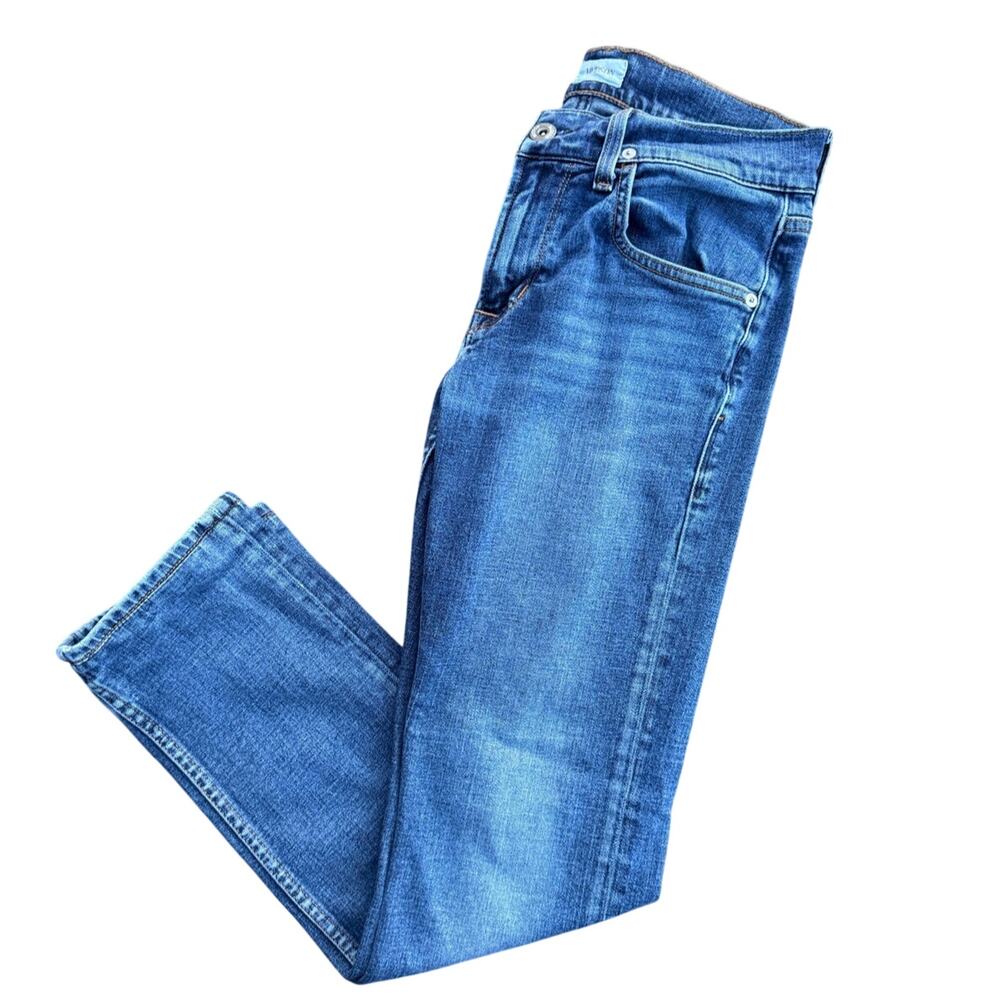 Hudson Byron Straight Jeans Mens 30 Blue Medium Wash Premium Denim